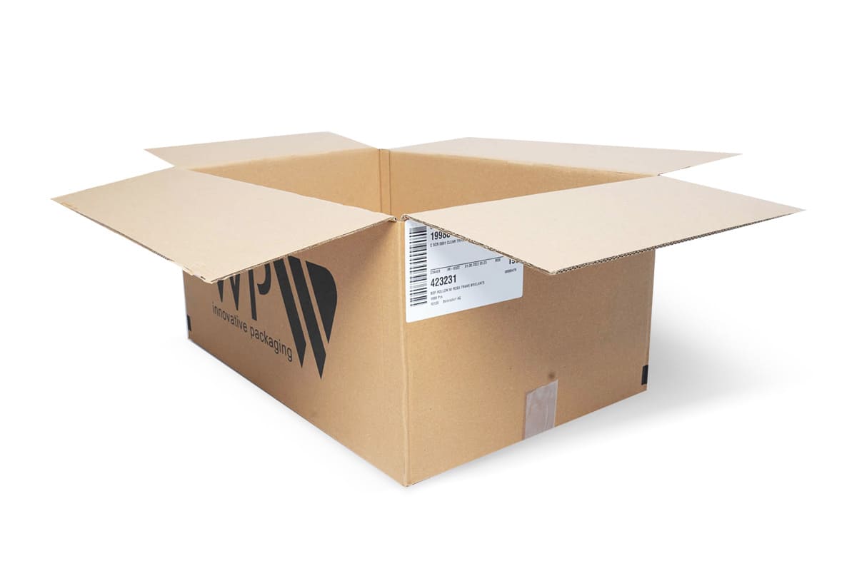 Gebruikte kartonnen doos - 580 x 380 x 280mm - dubbele golf