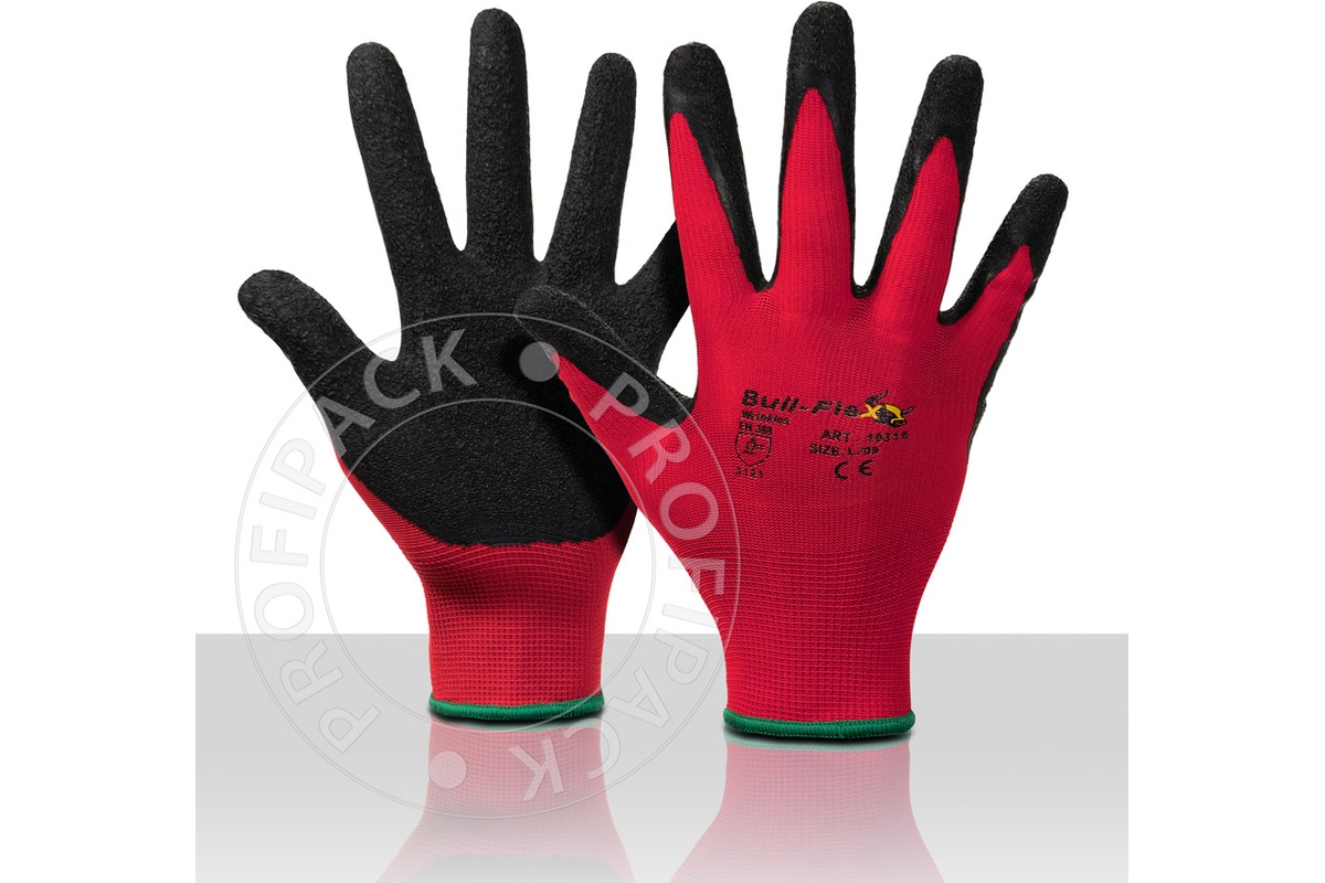 Bullflex Latex montagehandschoenen - meerdere maten beschikbaar
