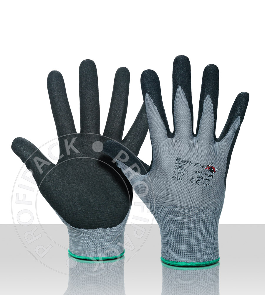 Bullflex Nitril coating handschoenen - maat 7/S Bullflex Nitril coating handschoenen - maat 7/S
