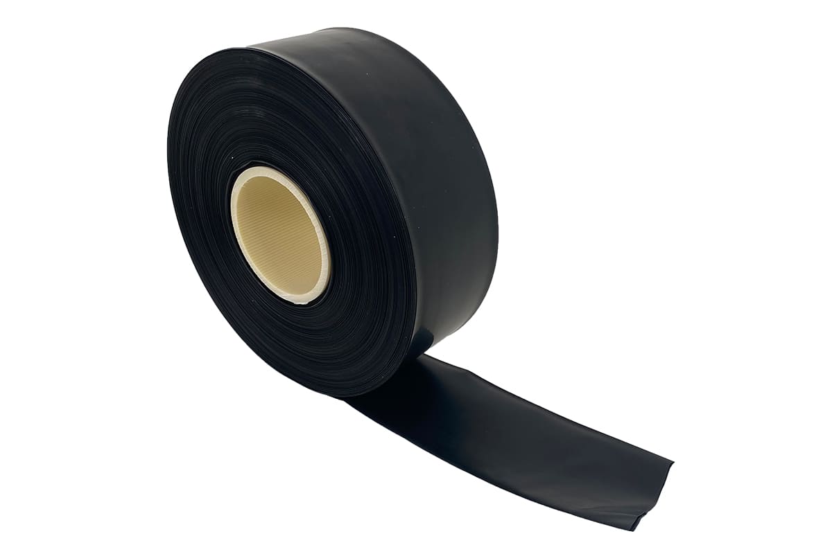 LDPE buisfolie zwart - 300mm x 180m x 100my