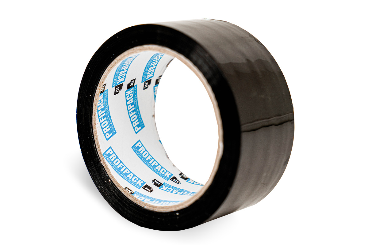 PP acryl tape zwart - 48mm x 66m PP acryl tape zwart - 48mm x 66m