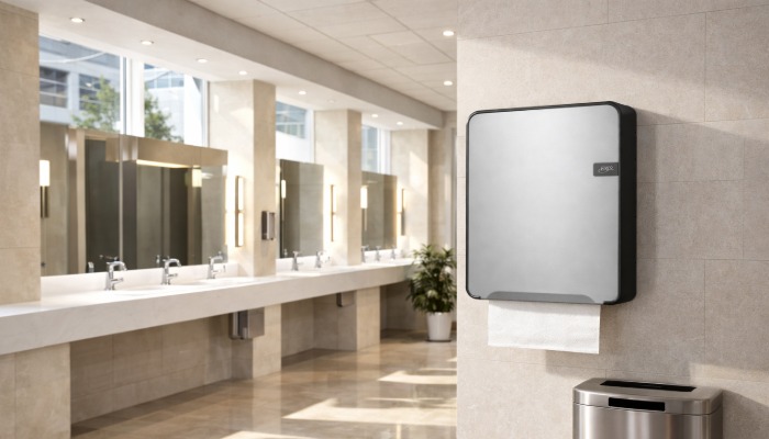 Papieren handdoekjes dispenser