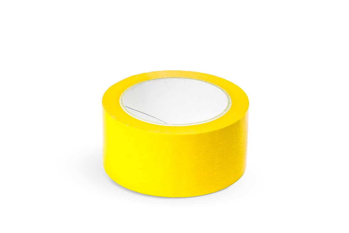 PVC tape geel - 50mm x 66m