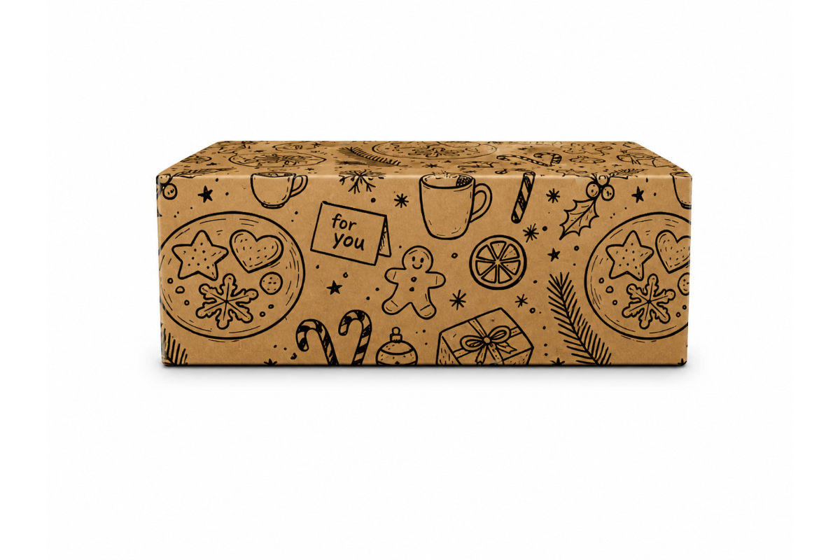 Kerstdoos "cosy" - 490 x 390 x 150mm