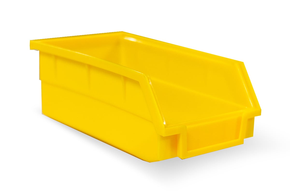 Kunststof ophangbakje geel M - 103 x 190 x 75mm