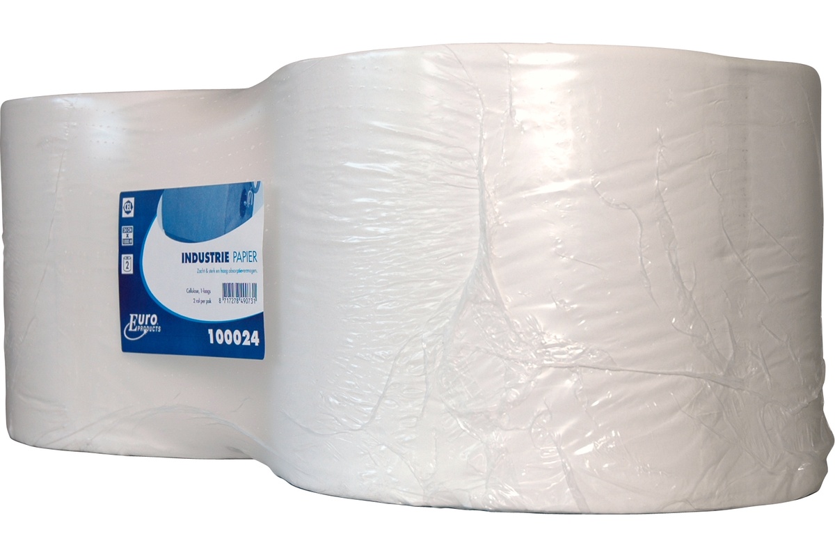 Maxi poetspapier gerecycled 1-laags 23cm x 1000m (2 rollen)