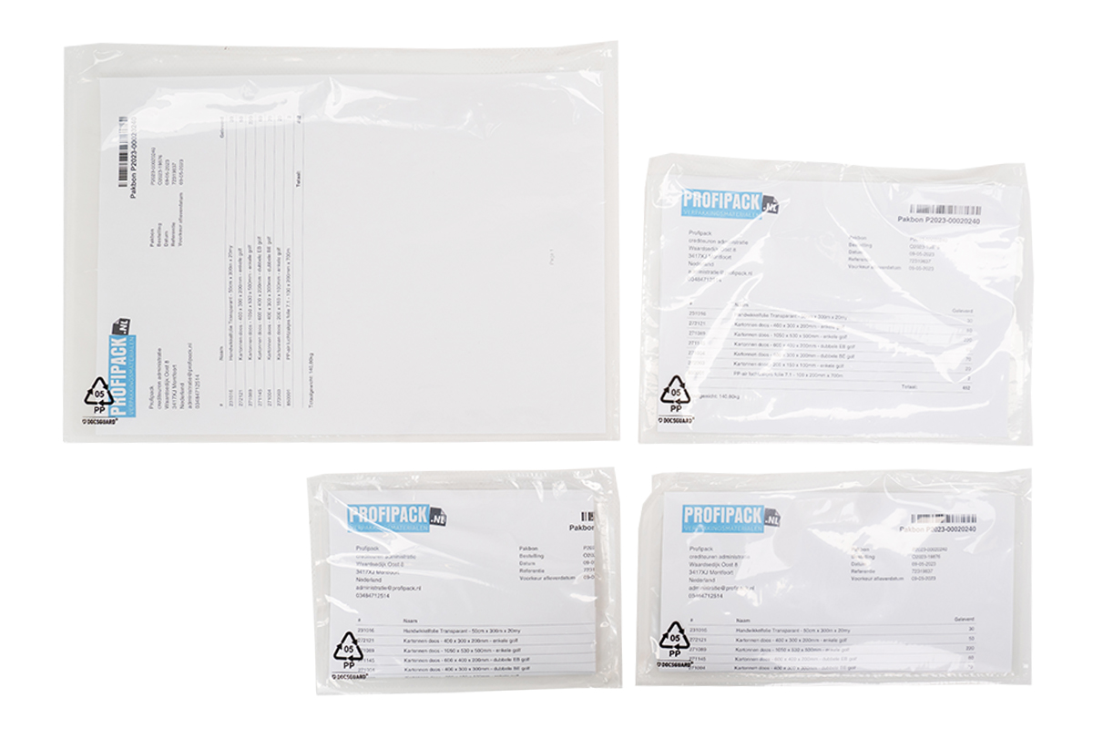 Paklijst enveloppen blanco - 225 x 165mm (1.000 st)