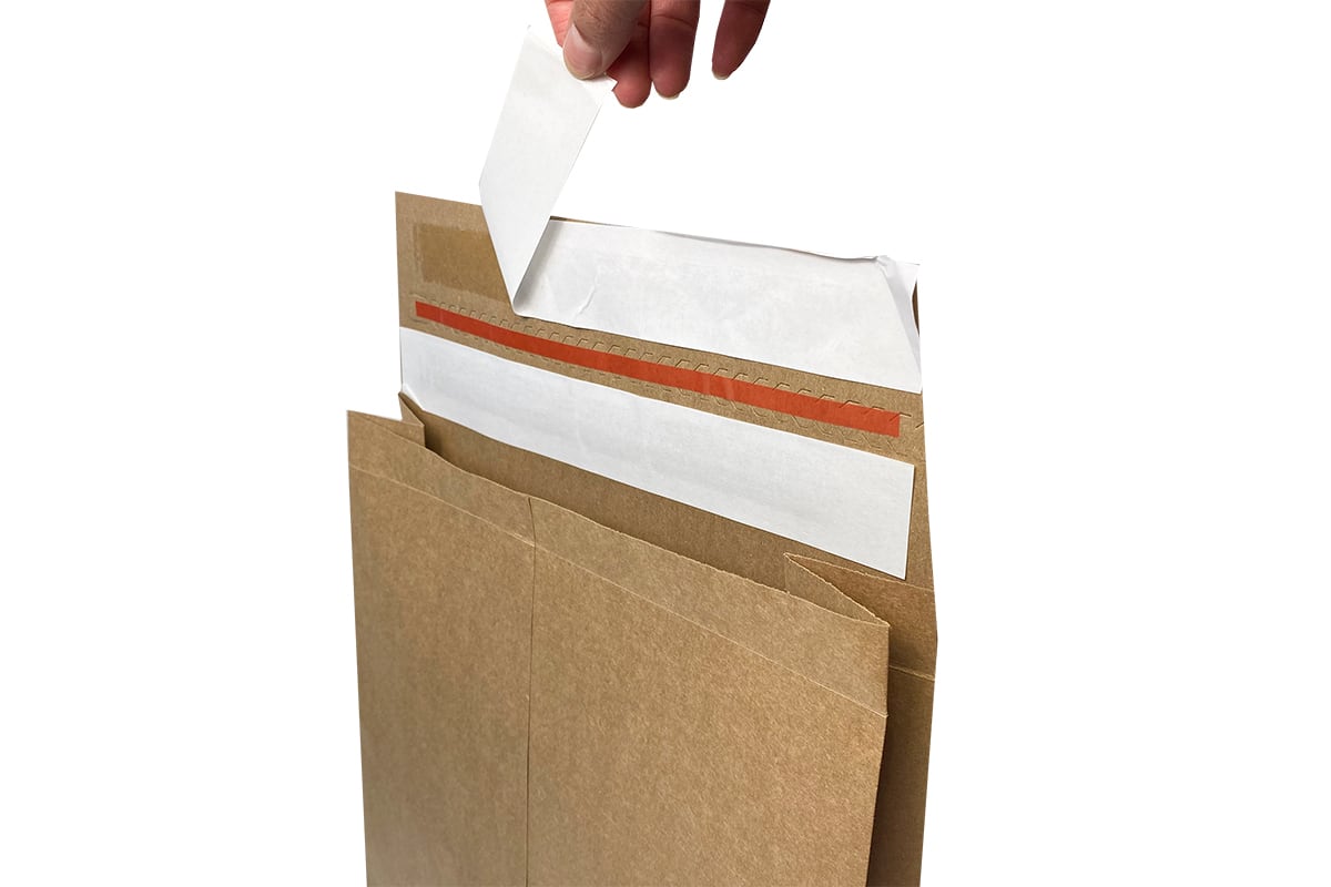 Papieren verzendzakken ''Be good bag'' 1 zijde bedrukt - 450 x 550mm + 80mm