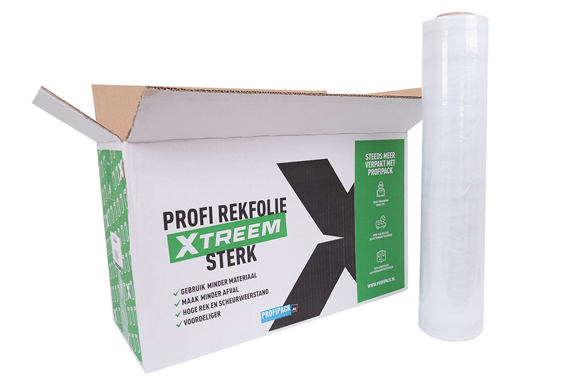 Xtreem handwikkelfolie transparant - 50cm x 400m x 12my