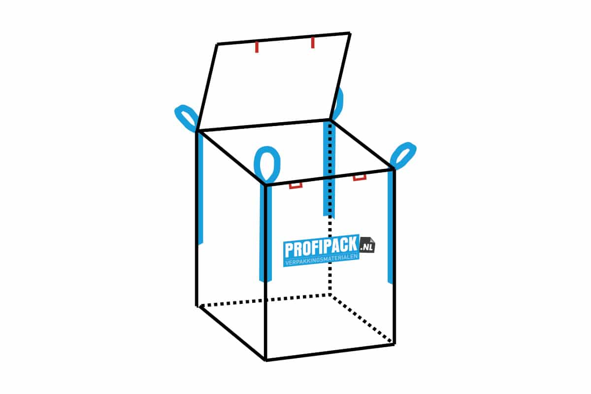 Big Bags met klep  90 x 90 x 110cm (1 kuub)