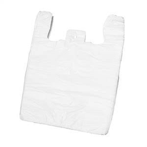 MDPE hemddraagtassen wit - 300 x 100/100 x 600mm (1.000 st)