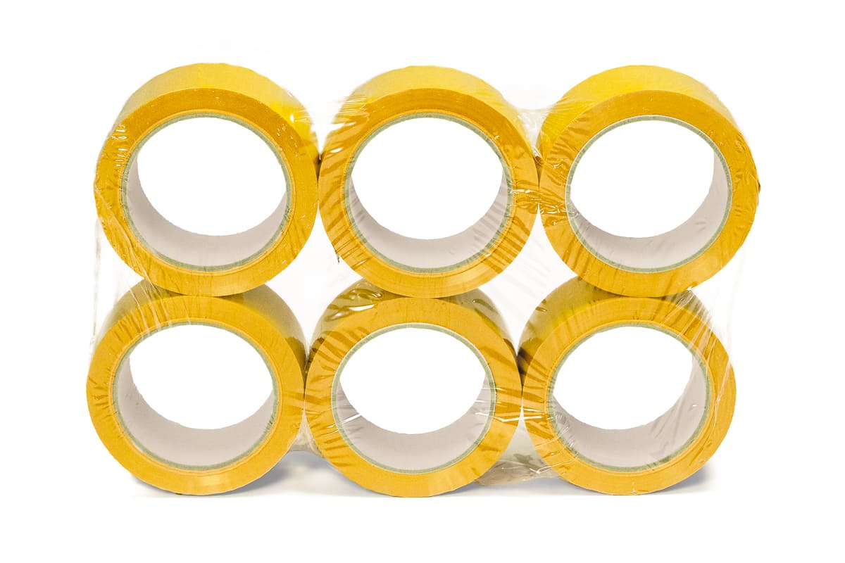 PVC tape geel - 50mm x 66m
