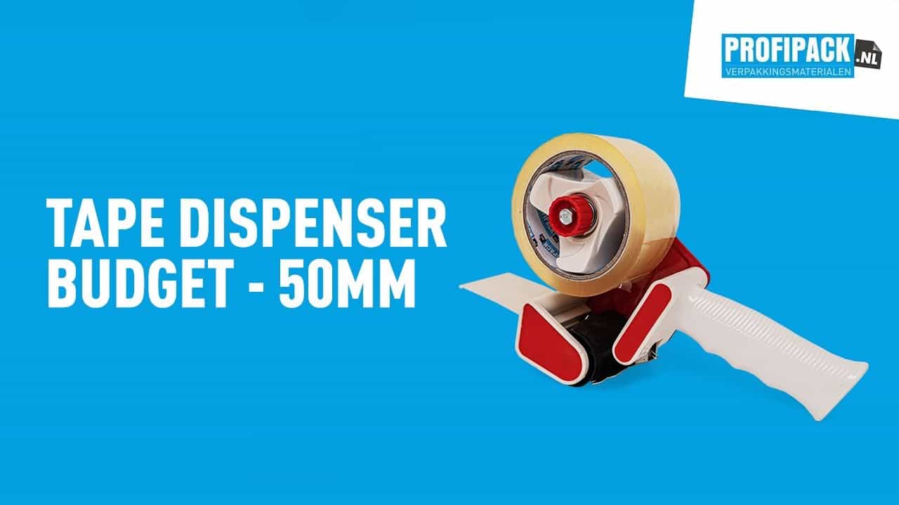 Tape dispenser + 6 rollen papieren tape - 50mm