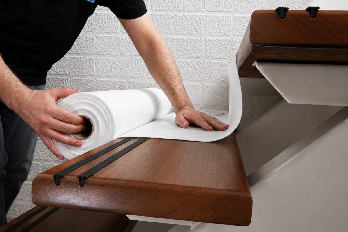 Protexa Grip Vloer afdekvlies wit - 100cm x 25m (180gr/m²)