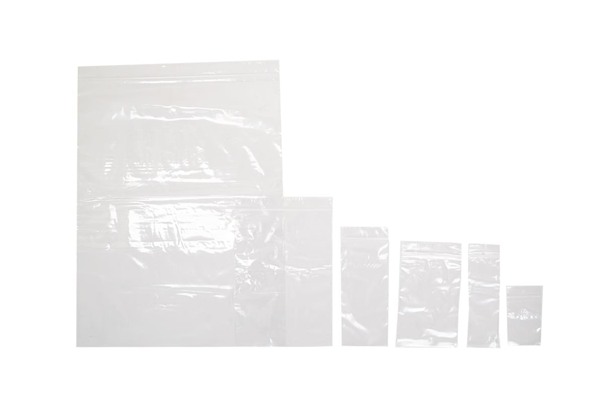 Gripzakken transparant - 230 x 320mm x 50my (1.000 st)