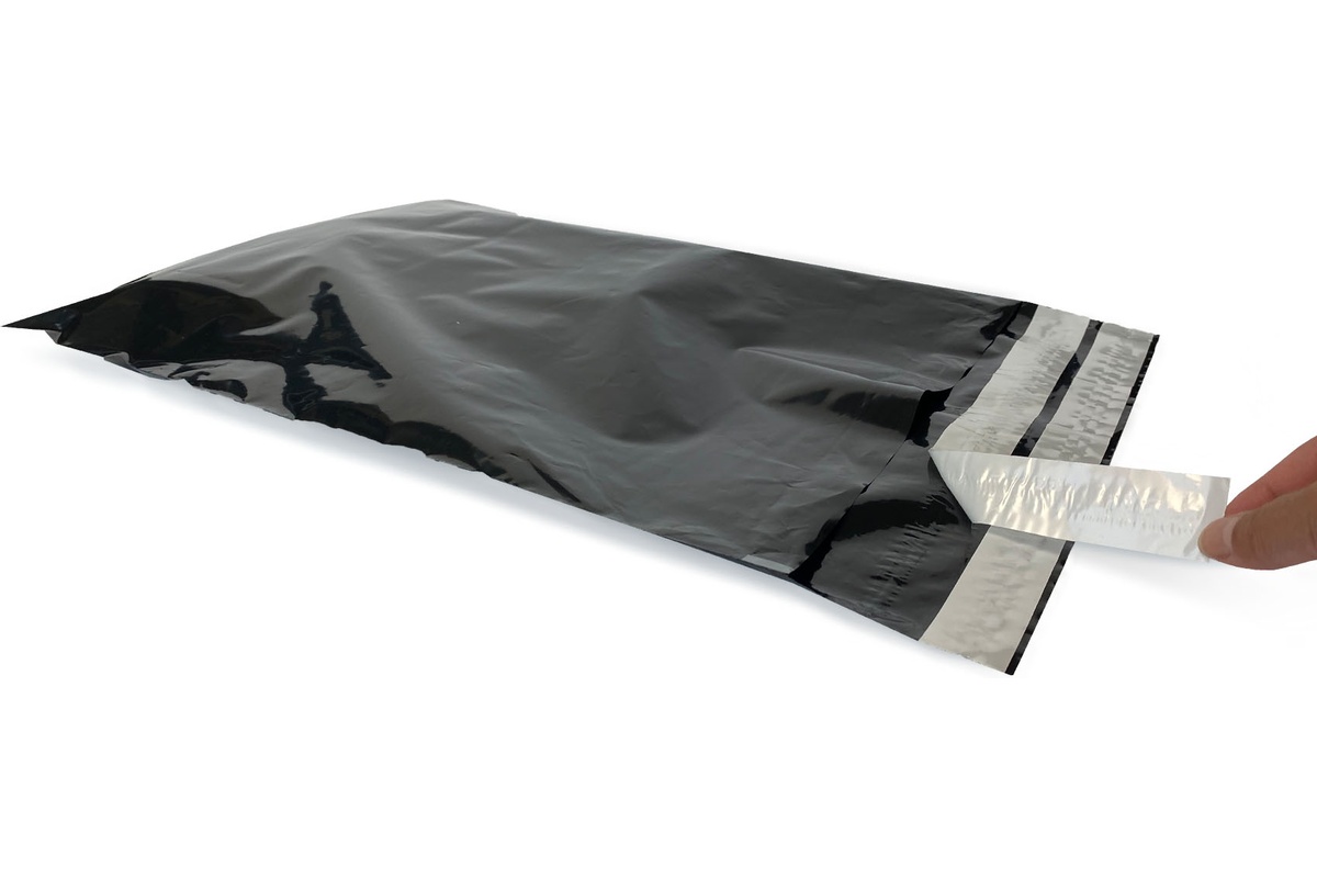 Coex verzendzakken zwart retour - 500 x 700mm (100 st)