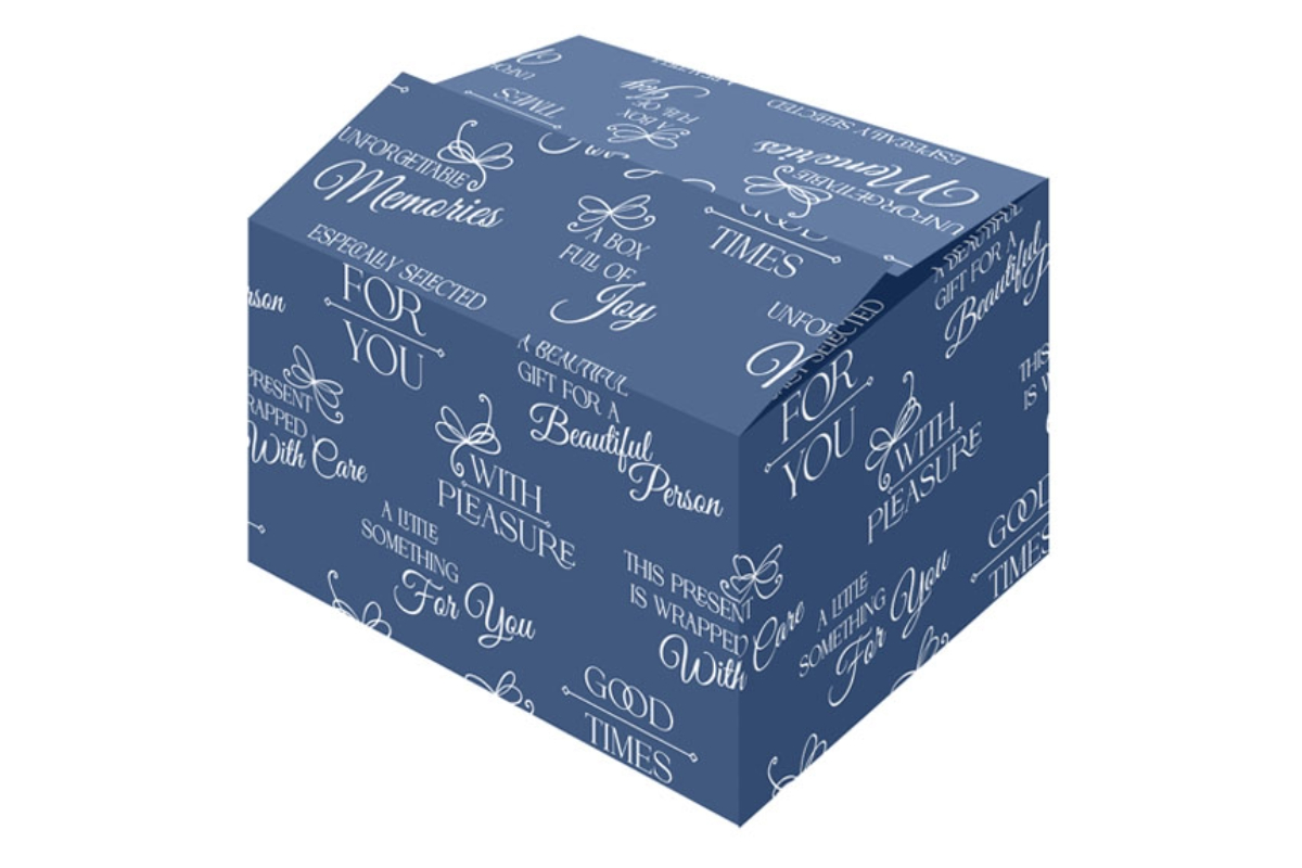 Geschenkdoos ''Good Times Blue'' -  390 x 290 x 177mm