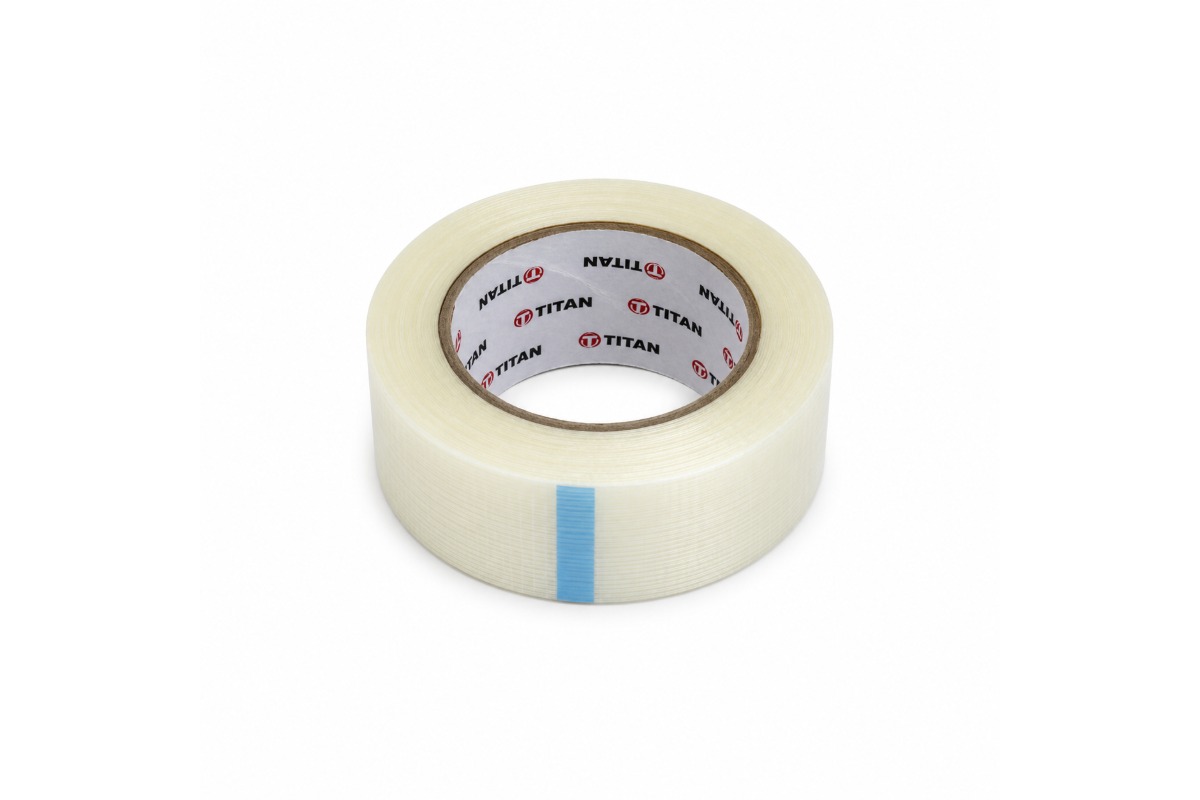 Lengte versterkte tape transparant - 50mm x 50m