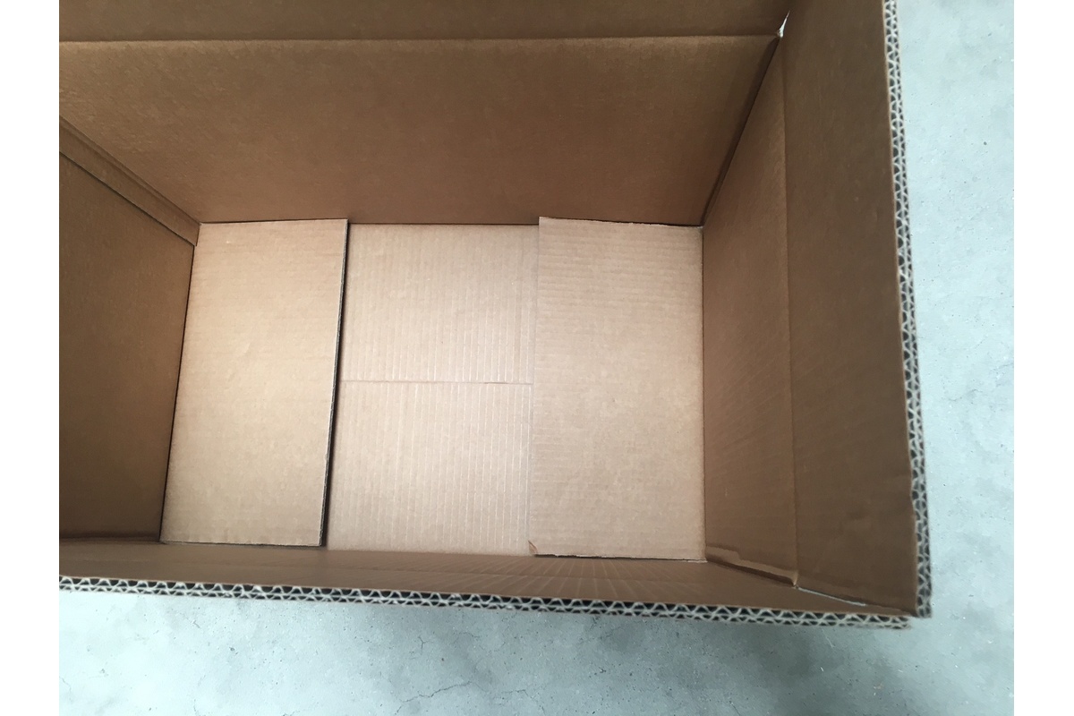 Gebruikte kartonnen doos - 580 x 380 x 360mm (dubbele golf)