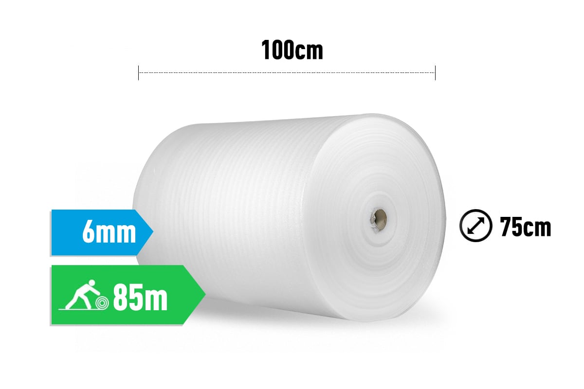 Schuimfolie - 100cm x 85m x 6mm