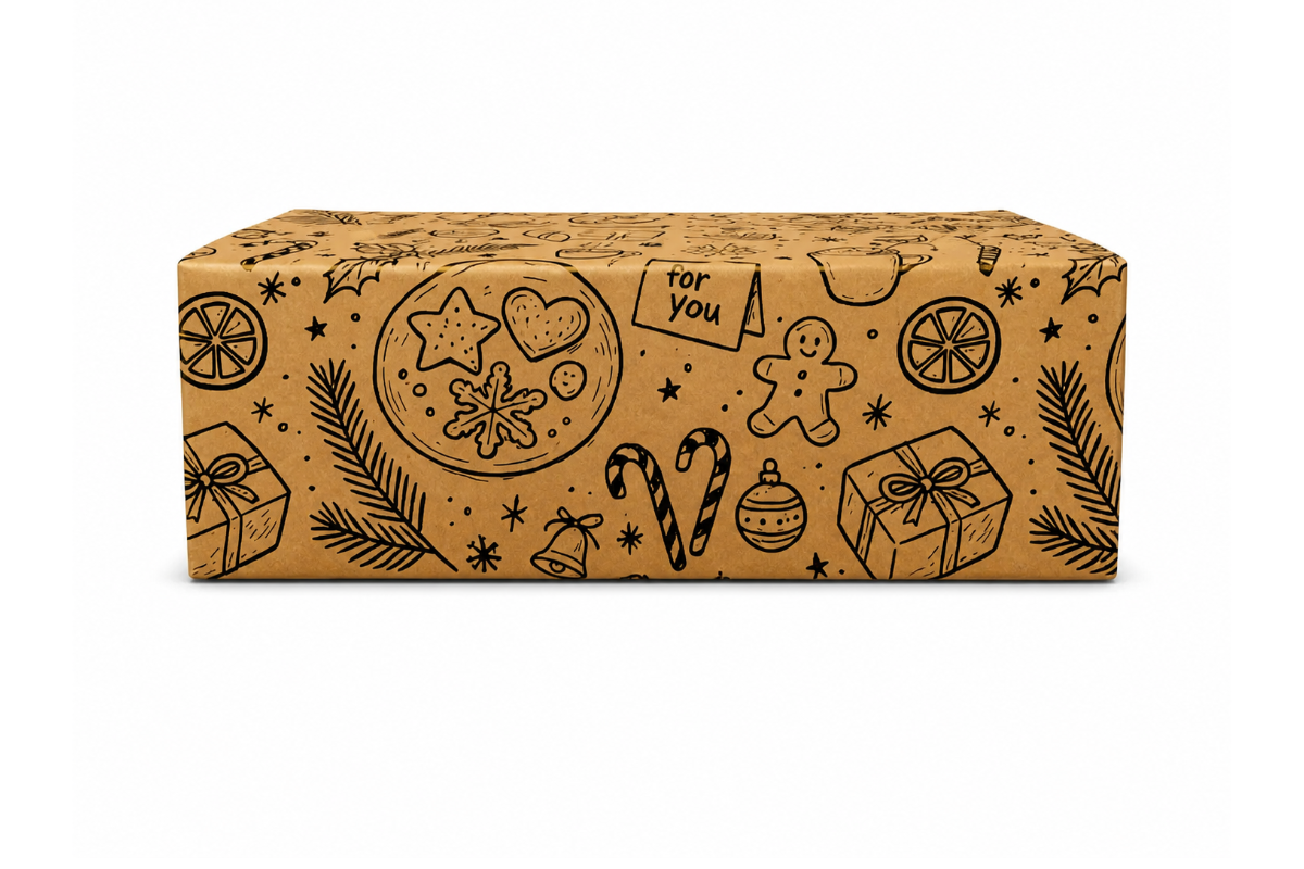 Kerstdoos "cosy" - 490 x 290 x 150mm