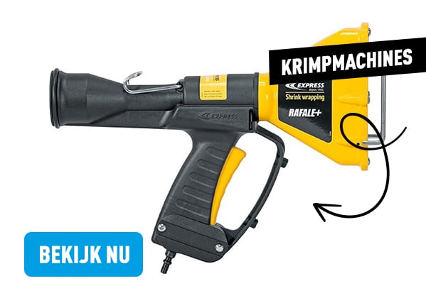 Boot inpakket met krimpfolie - krimpmachine