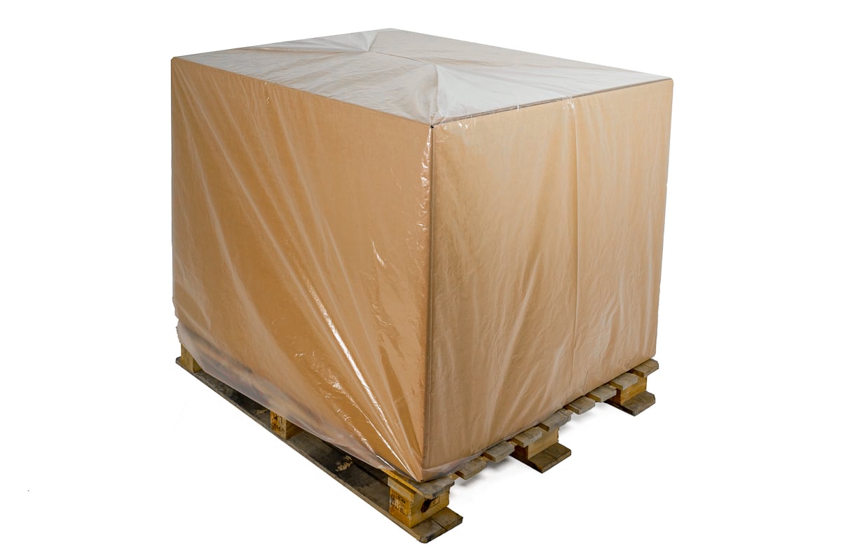 Plastic pallethoes blok transparant - 132 x 104 x 150cm (40st)