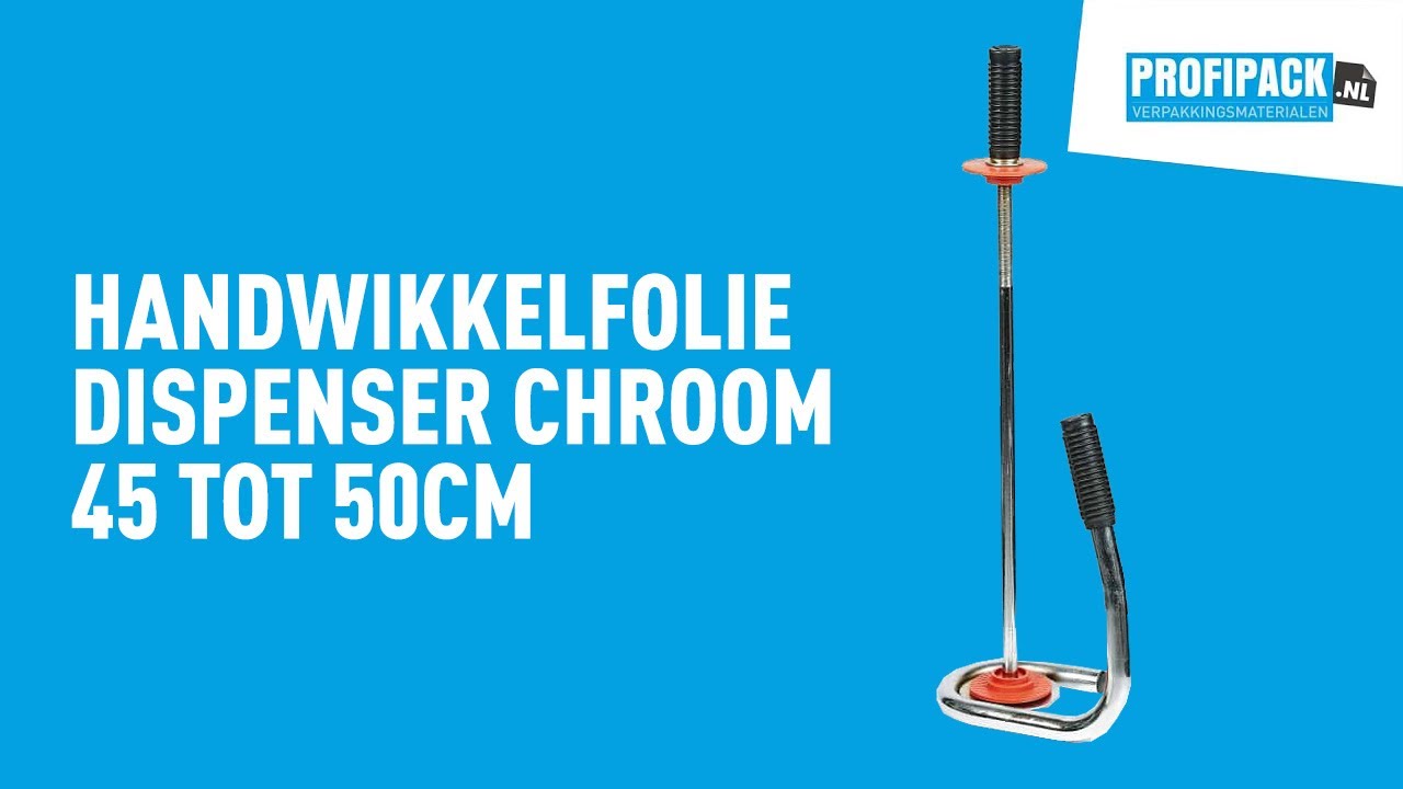 Handwikkelfolie dispenser chroom - 45 - 50cm