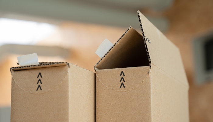 Kartonnen verzendboxen