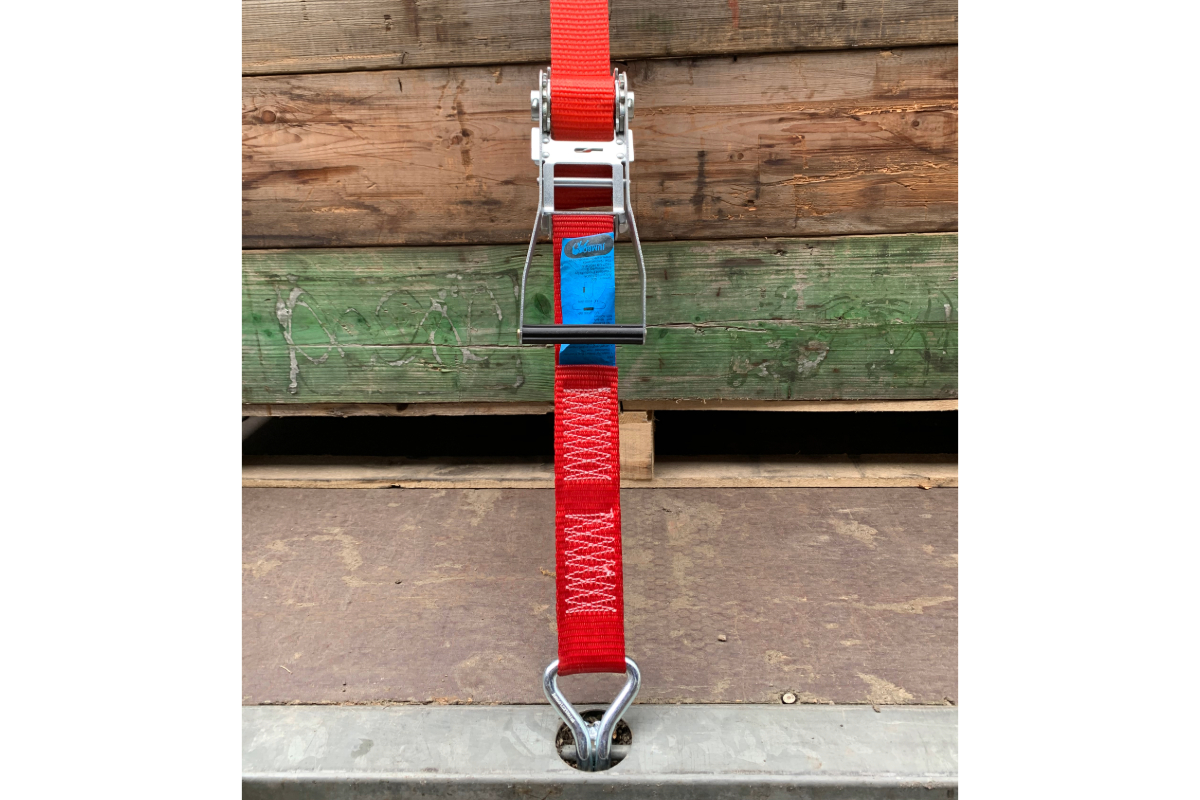 Spanband 2-delig heavy duty J haak met ratel - 50mm x 20m (4ton)