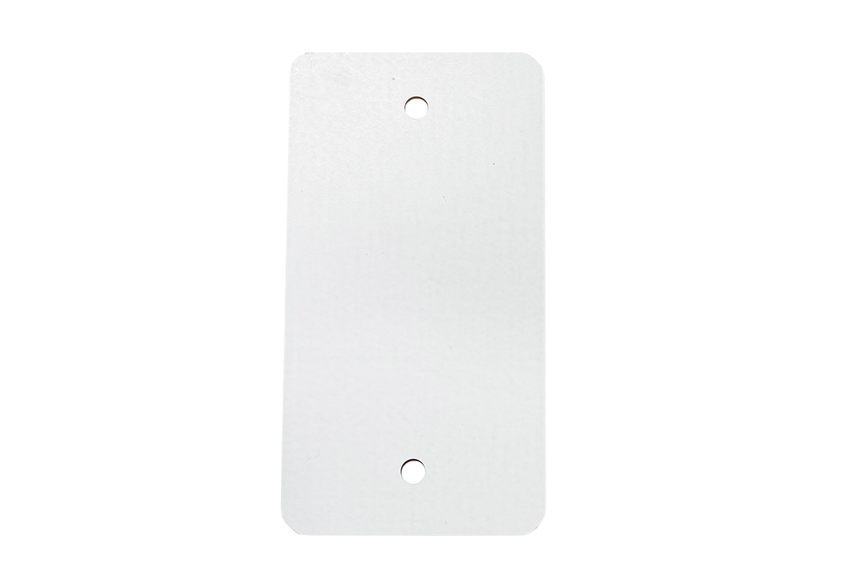 Metalen labels wit - 55 x 100mm (100 st) Metalen labels wit - 55 x 100mm (100 st)