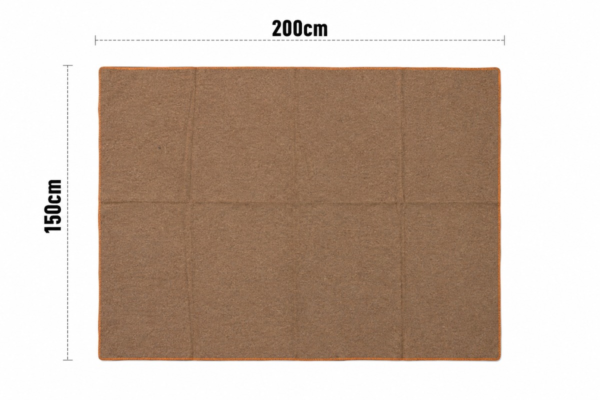 Legerdekens Charlie zand - 150 x 200cm x 70% wol