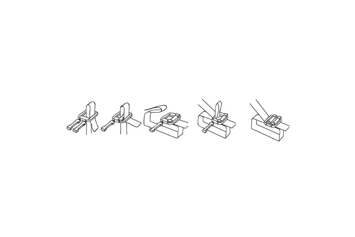 Kunststof gespen transparant - 13mm (250 st)