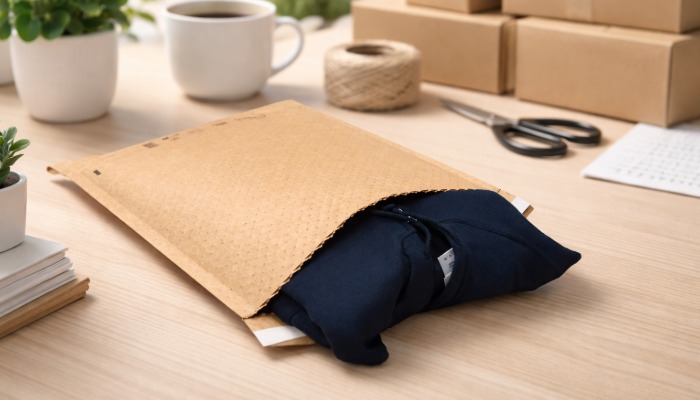 Papieren bubbel envelop bestellen