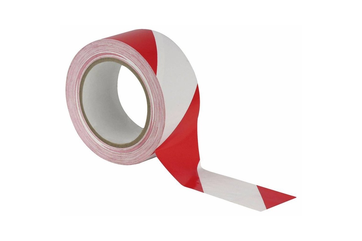 Markeringstape rood/wit - 50mm x 33m