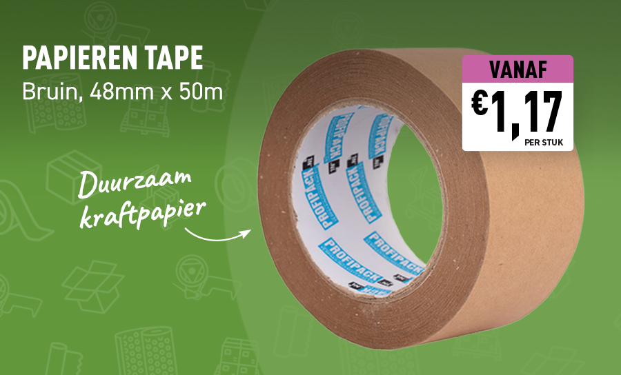  Papieren tape - Duurzame verpakkingsweken