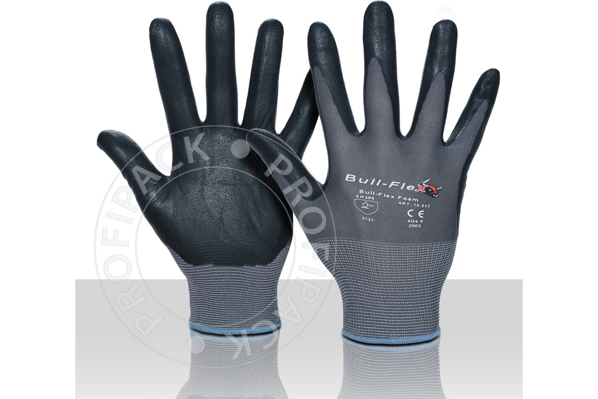Bullflex Nitril foam montagehandschoenen - meerdere maten beschikbaar