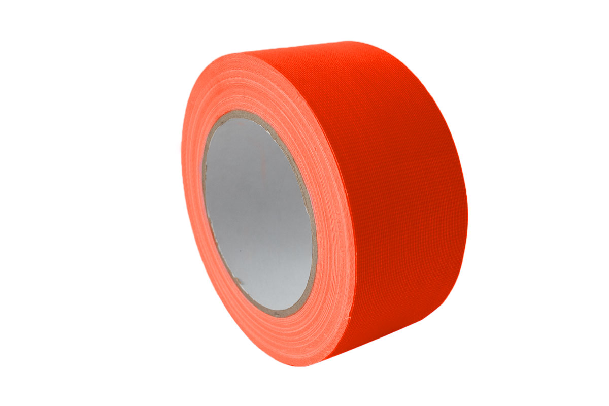 Fluor Gaffa tape oranje - 50mm x 25m