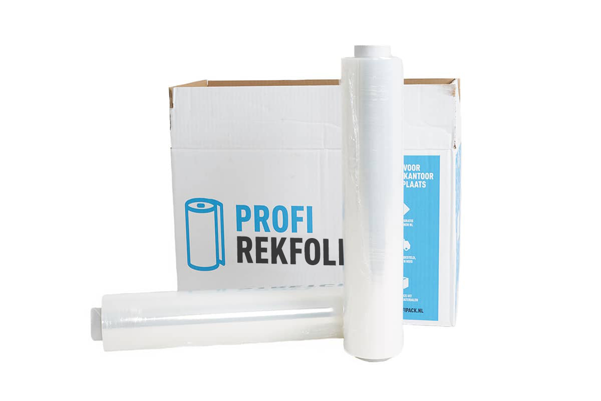 Handwikkelfolie transparant - 45cm x 300m x 17my