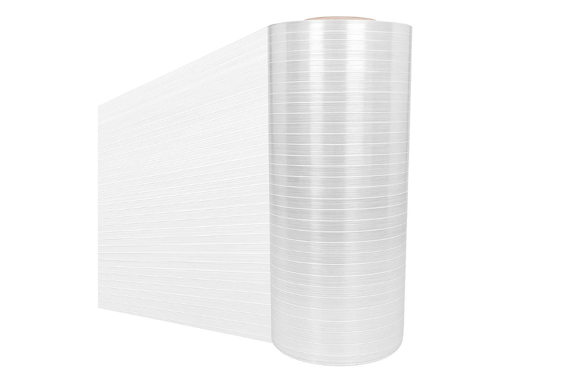 Machinewikkelfolie versterkt - 50cm x 2100m x 17my (260% rek)