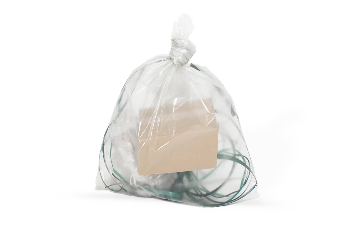 LDPE puinzakken transparant - 80 x 120cm x 100my