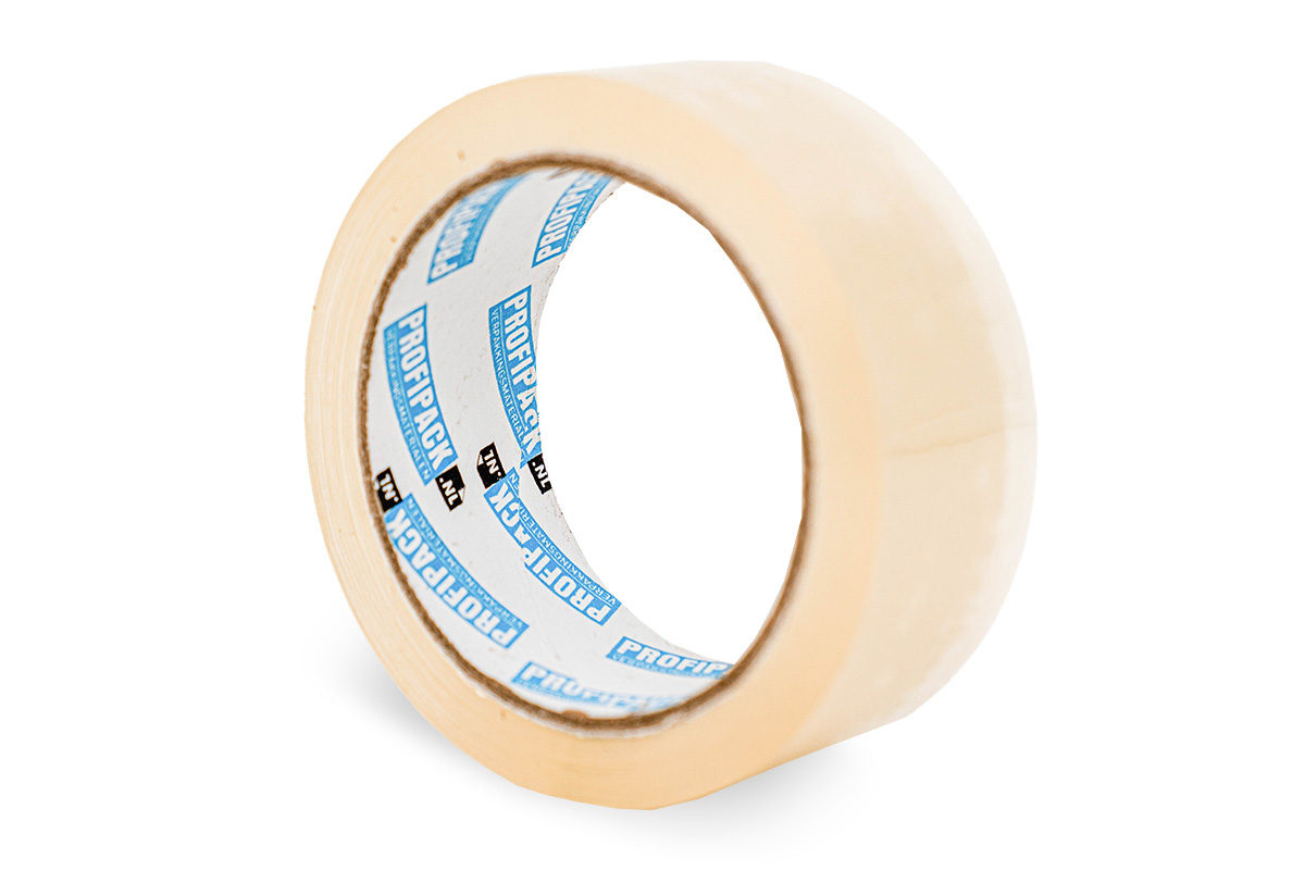PP acryl tape transparant - 38mm x 66m PP acryl tape transparant - 38mm x 66m