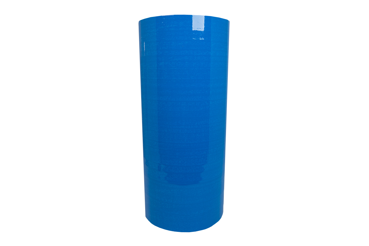 Machinewikkelfolie Blauw - 50cm x 1500m x 23my (150%)