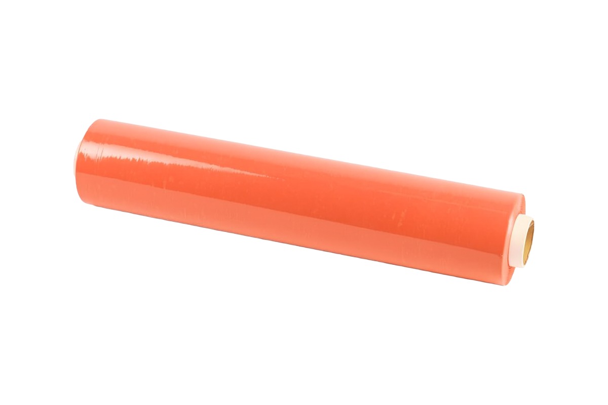 Handwikkelfolie oranje - 50cm x 300m x 20my