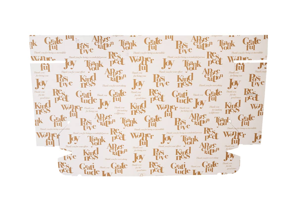 1 meter Gift Box "Joy Gold" - 1005 x 205 x 150 mm (dubbele golf)
