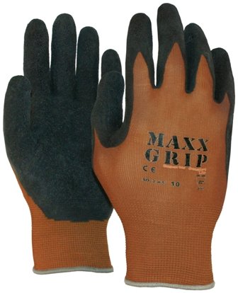 Maxx Grip Lite 50-245  werkhandschoenen - bruin/zwart maat10