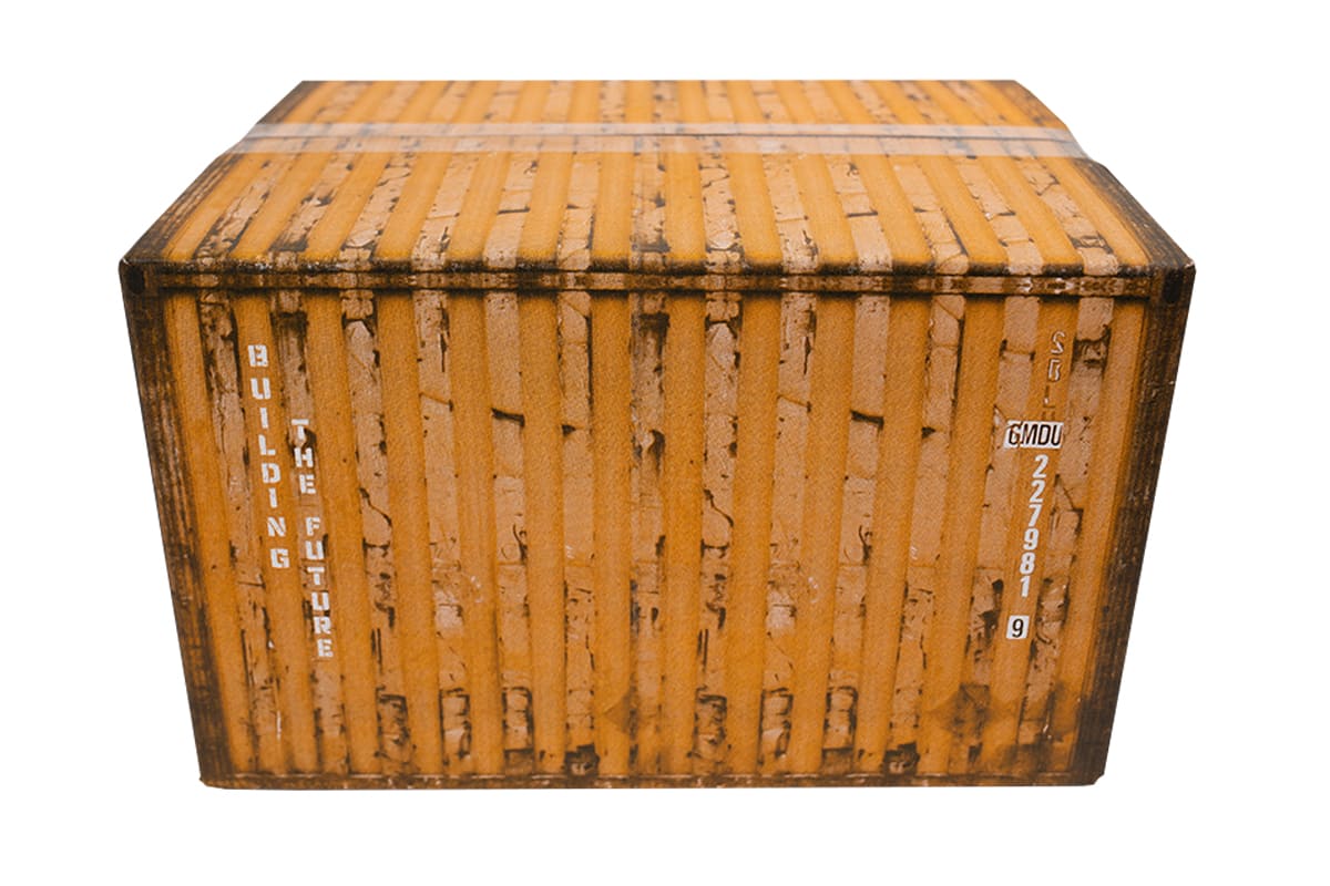 Containerdoos geel - 390 x 290 x 232mm