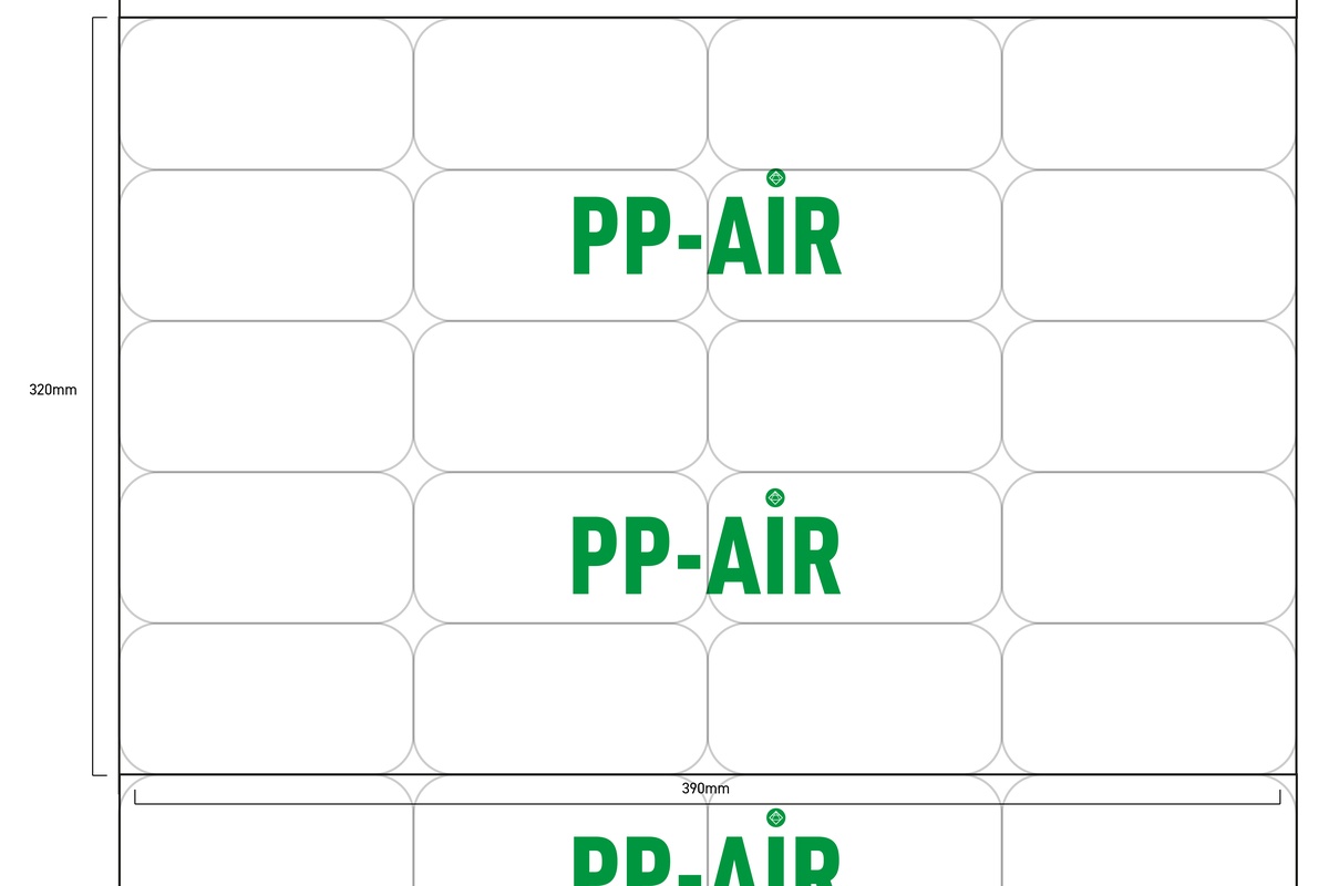 PP-air luchtzakjes mattenfolie 4.4 - 420 x 320mm x 280m