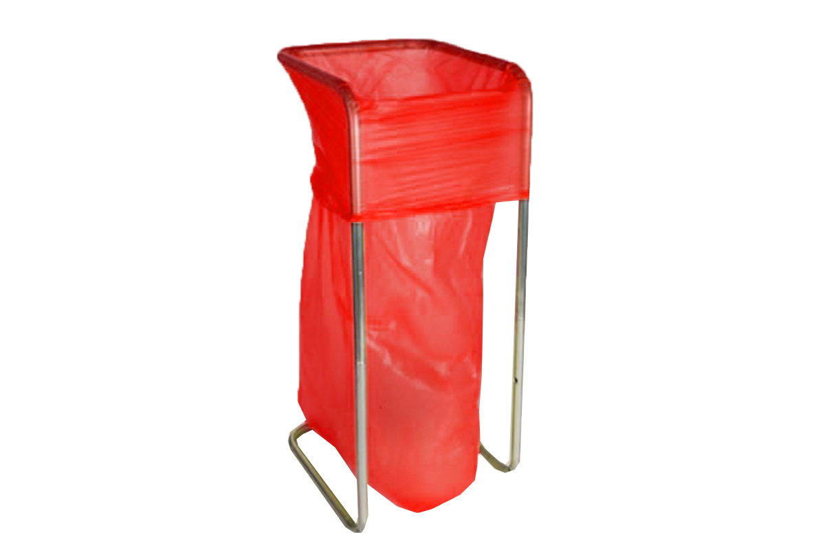 Grote afvalzakken rood 400L ongeperforeerd - 70 x 15/15 x 200cm x 40my (50 st)