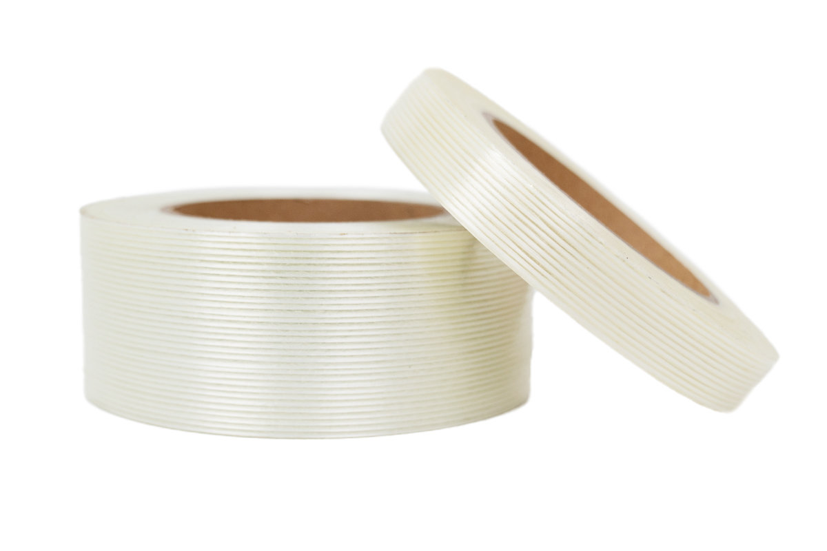 Lengte versterkte tape transparant - 50mm x 50m